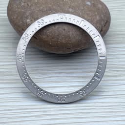 38mm*30.5mm Steel Watch Bezel Insert Ring C3 Green Luminous Fits Seiko SPB185 SPB187 Watch Cases Bezel Watch Replacement Parts