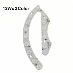 Doul Color LED Module 6W 8W 12W 18W 24W 30W 40W With Lens, 3000K 4500K 6500K Three Colors Light Source For Ceiling Lamp DIY