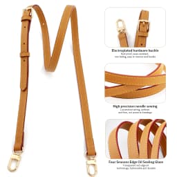 Genuine Cow Leather Bag Strap Women Shoulder Straps Replacement Adjustable Crossbody Handle Handbag Wide Belts Bag Accessories