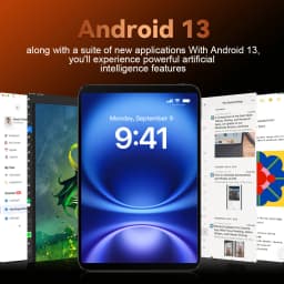 KOOMDIGI 10.1 Inch Android 13 Tablet 24GB RAM 128GB ROM MTK6763 Octa Core 4G LTE 5G WiFi IPS 800x1280 HD Display 5000mAh Dual Camera
