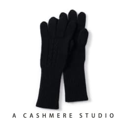 KOIJINSKY 35% Cashmere Blend Touch Screen Gloves Women Cable Twist Knit Long Rib Cuff Warm Winter Knitted Gloves Multi‑Colors La