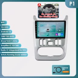 360Camera 2Din Android 13 Car Radio For Renault Logan Sandero/Lada Largus Car Multimedia GPS Carplay Intelligent autoradio SWC