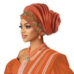 Already Made African Headtie Turban Cap Lady Head Wraps Nigerian Diamond Wedding Auto Gele Party Headgear Headpiece Hat Outfits