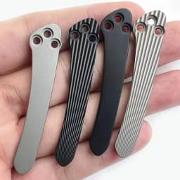1piece C81 Titanium Alloy Pocket Back Clip with 3 Screws Titanium Alloy Integrated Clip for C81 Knife Accessories
