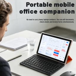 Paitanry 10.1 inch HD IPS Tablet PC A537 Octa‑Core Android 15 8GB (4GB+4GB Expand) RAM 128GB Storage Split‑Screen Function WiFi 6 GMS Google Global Tablet for Office Entertainment Video Calls