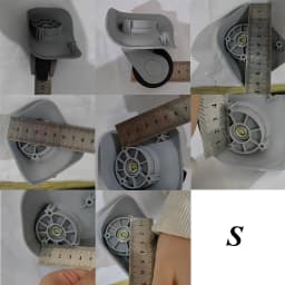 Replacement Luggage Wheels for Suitcases Repair Hand Spinner Caster Replacement Rubber Wheels Trolley Parts For Customs Box