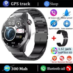 New For Android ios Smart Watch Men HD AMOLED Screen GPS Motion trajectory Heart Rate Bluetooth Calls SmartWatch Waterproof Hw12