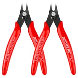 2Pcs Mini Nose Cutting Plier Electrical Wire Cable Cutter Metal Side Snips Flush Pliers Convenient Durable Tool