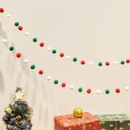 DIY 30pcsX2.5cm Plush Balls Banner Wall Hanging Decor Baby Shower Birthday Party Christmas Garland Party Photo Props Supply