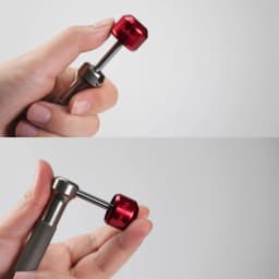 Rafford Screwdriver Bit Driver Pocket EDC 90° Pivot Retractable Lever for Extra Torque Interchangeable 1/4" Hex Bit Repair Tool