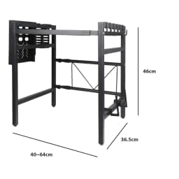 Microwave Oven Rack Seasoning Shelf Bilayer Oven Storage Rack Retractable Countertop Organizer Kitchen Accessories