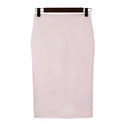 Autumn Winter High Waist Bodycon Vintage Suede Split Thick Stretchy Skirts Women Skirts Suede Solid Color Pencil Skirt Female