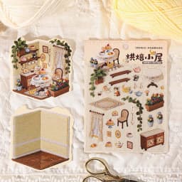 1pack/2pack Exquisite Spring Series Scene Sticker Pack Spring Theme Journal Collage Materials 4 Styles