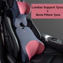 Car Lumbar Support Headrest Neck Pillow Support Universal Soft Neck Pillows Cushion Car Memory Foam Lumbar Pillow Back Support