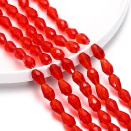 1 Strand 6-12mm Spacer Water Drop Beads AB Shine Glass Crystal Drop Pendant for DIY Earing Bracelet Jewelry Making Accessories