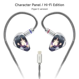 CVJ KIRA HiFi IEM In-Ear Earphones Wired Detachable Cable 3.5mm Type-C 4.4mm Balanced Earbuds For Music Gaming Anime Design
