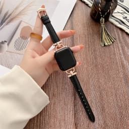 Genuine Band For Apple Watch Leather strap 41mm-45mm 49mm 38mm 40mm 42mm 44mm Slim bracelet iwatch series ultra 2 9 8 7 6 5 4 3
