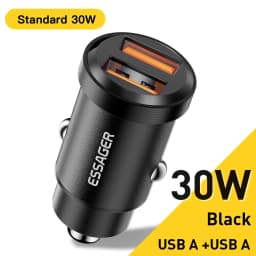 Essager 45W USB Car Charger QC 4.0 PD 3.0 SCP 5A USB Type C Fast Charging For iPhone 14 13 Pro Huawei Xiaomi Samsung S22 Ultra