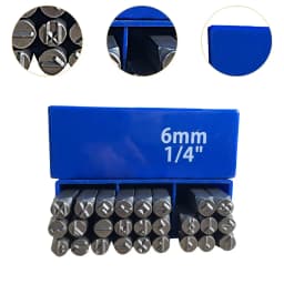 Gothic Steampunk Runes Stamp Set 6mm with Box Symbol Stamp Kit for Steel Brass Aluminum