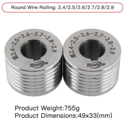 Rolling Mill Auxiliary MOLDS for Bracelet Rolling Machine Round Oval Flat Profiles