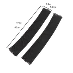 Women Summer Sun Protection Long Fingerless Gloves Thin Transparent Lace Mesh Arm Sleeve Uv Sunscreen Sexy Breathable Mittens