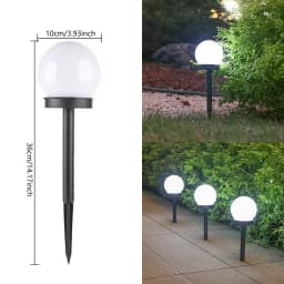 3-12Pack Solar Powered LED Bulb Lamp Energy Light Waterproof Outdoor Garden Decoration Ball Lights Lawn Yard Pathway Lamp