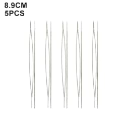 5PCS Open Curved Beading Needles Pins Jewelry Making Tools Stainless Steel Needle for Bead Threading Pins DIY Necklace Bracelet