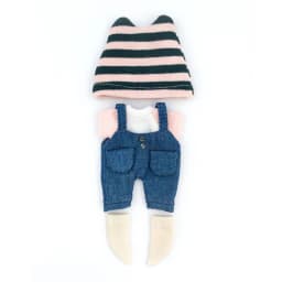 Handmade Cute Ob11 Doll Clothes Suit Ob11 Animal Hat Overalls Dolls Casual Sweater For Ymy, Obitsu 11, Molly, Gsc, 1/12 Bjd Doll