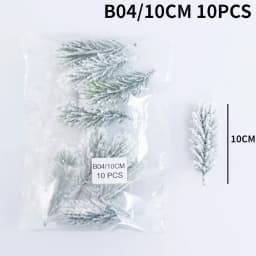 10/20Pcs Mini Artificial Pine branches DIY artificial fir branch Decoration Gift Candy New Year Christmas Decoration 2022