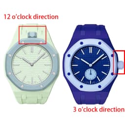 2in1 Bioceramic Case&Silicone Strap For Swatch x AP Royal pop Pocket watch bands Modification kit integrated Silicone Wirstband