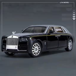 1/24 Rolls Royce Phantom Diecast Toy Cars Model Simulated Pull Back Limousine Zinc Alloy Metal Toy Car for Kids Gifts Collection