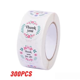 100-500Pcs Thank You Stickers 2.5cm Baking cake Packaging Envelope Sealing labels Small Business Decoration Wedding Stickers