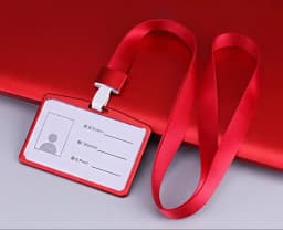 1Pcs Aluminum Alloy Work Name Card Holders Business Work Card ID Badge Lanyard Holder Men Women Metal ID Business Case