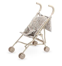Floral Doll Stroller for Dolls Folding Doll Pram Carriage with Bag Doll Accessories Play Toy House Boys Girls Birthday Gift