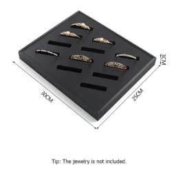 PU Leather Jewelry Display Tray for Drawer Counter Top Pendant Earrings Necklace Ring Organizer Bracelet Holder Storage Showcase