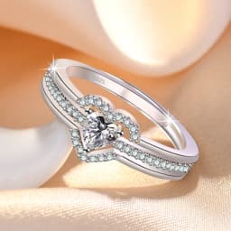 Original 925 Sterling Silver Ring High Quality Adjustable Opening AAA Zircon for Women Wedding Fine Fashion Jewelry Gift