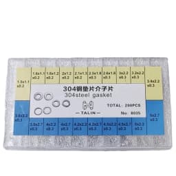 304 Stainless Steel Watch Gasket, Flat Washers for Watch Repair, Watch Spacer Shims