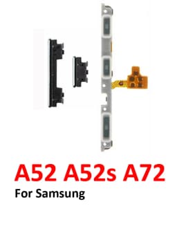 Phone Power Volume Button For Samsung Galaxy A52 A52s A72 LTE 5G New On Off Up Down External Key Internal Flex Cable Parts