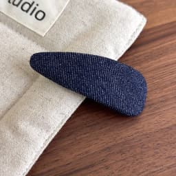 New Style Lightening Blue Denim Checkered BB Clip Fabric Hair Clip Fashionable Bang Clip Side Clip Loose Hair Accessory