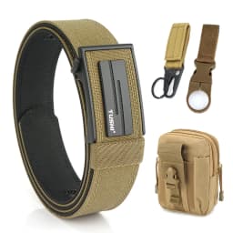 VATLTY Thick Tactical Belt for Men Metal Automatic Buckle Military Pistol Belt Tight Nylon Work Tool Belt Casual Waistband Male