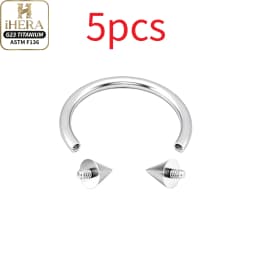 1/5PC G23 Titanium Nose Rings Piercings Lip Eyebrow Ear Septum Helix Cartilage Septum Body Jewelry Piercing Labret Nariz C Rod