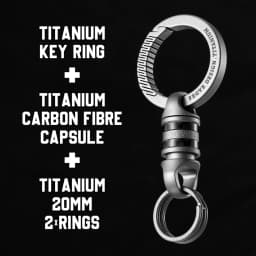 Luxury Titanium Key Chain Magnetic Spin Rotary for Car Key Ring Connector Anti-off Holder Men EDC Quickdraw Buckle Male Gadgets