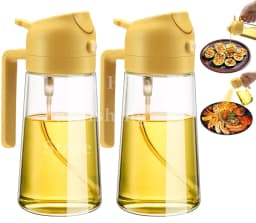 500ML 2-in-1 Dual Use Plastic Olive Oil Sprayer Dispenser Spray Pour Bottle Vinegar Mister Air Fryer BBQ Salad Kitchen Tools