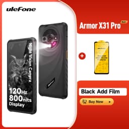 Ulefone Armor X31 Pro 5G Rugged Phone Android 14 Waterproof Smartphone 6.56”16GB RAM 256GB ROM Sony ® Night Camera 64MP NFC