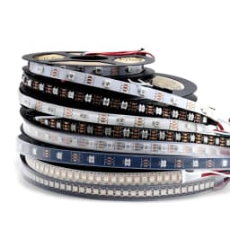 DC5V WS2812B Individually Addressable 5050 RGB Led Strip WS2812 Smart Pixels Led Light Black White PCB Waterproof IP67/65/30