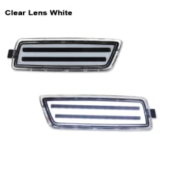 Amber / White LED Car Front Fender Flare Side Maker Parking Lights For VW Volkswagen MK5 Golf/GTI Rabbit Jetta R32 MK6 Golf TDI