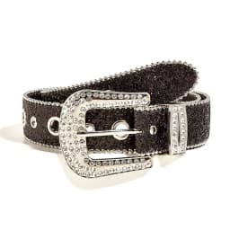 Studded Belt Punk Rock Rivet Belt Grommet Threads Belt with Bright Metal Pyramid for Women Men Black Pink White