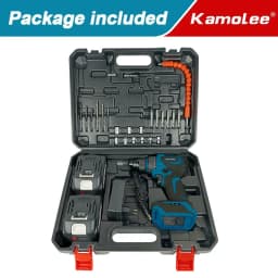 Kamolee 10MM Brushless Electric Impact Drill Cordless Screwdriver Lithium Battery Charging Hand Drill For Makita 18V Battery
