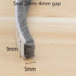 20/10/5Meters Brush Strip Self Adhesive Door Window Sealing Strip Home Door Window Sound Insulation Wind-proof Strip Gasket