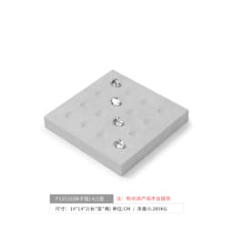 Oirlv Gray Jewelry Display Set Shop Cabinet Display Props Necklace Display Bust Jewelry Store Ring Earrings Bangle Tray